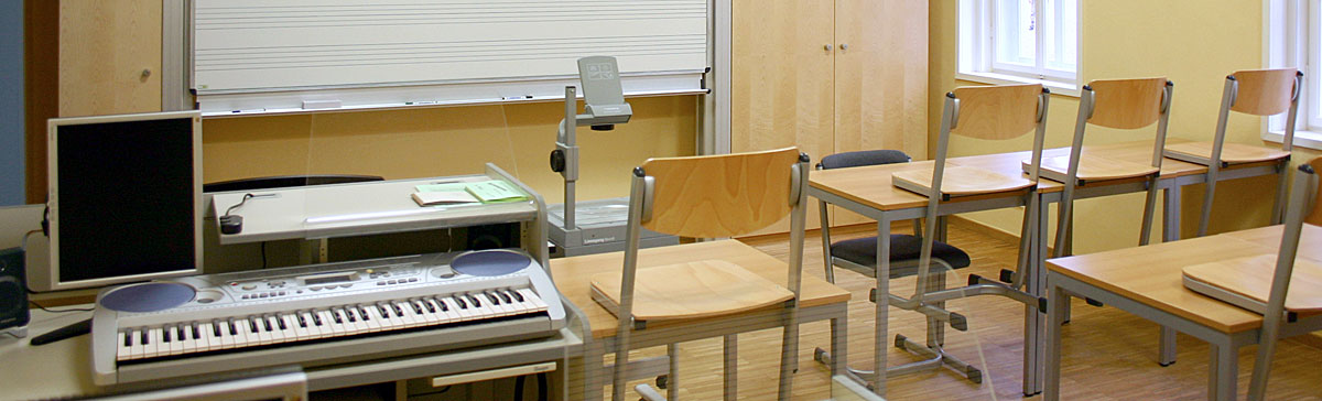 Gruppenunterrichtsraum für Musiktheorie im Mozarthaus