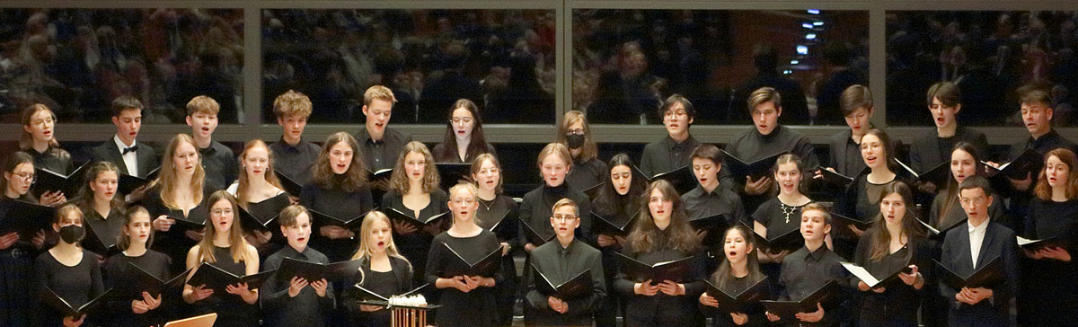 Chor des Musikgymnasiums im Konzert 2019