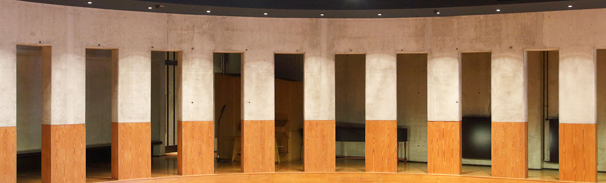 Galerie im Konzertsaal der Schule